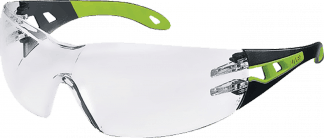Очки UVEX™ ФЕОС (9192225) (РС), прозрачные, Supravision Excellence, оправа: черно/зеленая