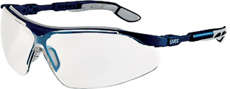 Очки UVEX™ АЙ-ВО (9160285) (РС), прозрачные, Supravision Excellence, оправа: сине-серая