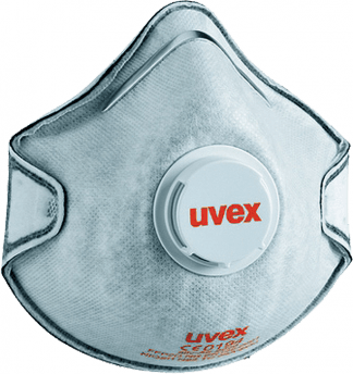 Респиратор UVEX™ 2220, (8732220), FFP2, с клапаном, угольный фильтр